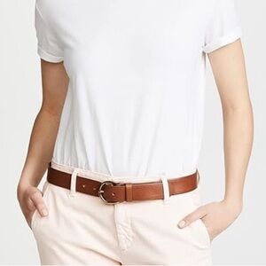 Madewell Medium Perfect Brown Leather Belt